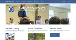 Desktop Screenshot of fairfaxcollegiate.com