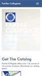 Mobile Screenshot of fairfaxcollegiate.com