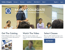 Tablet Screenshot of fairfaxcollegiate.com